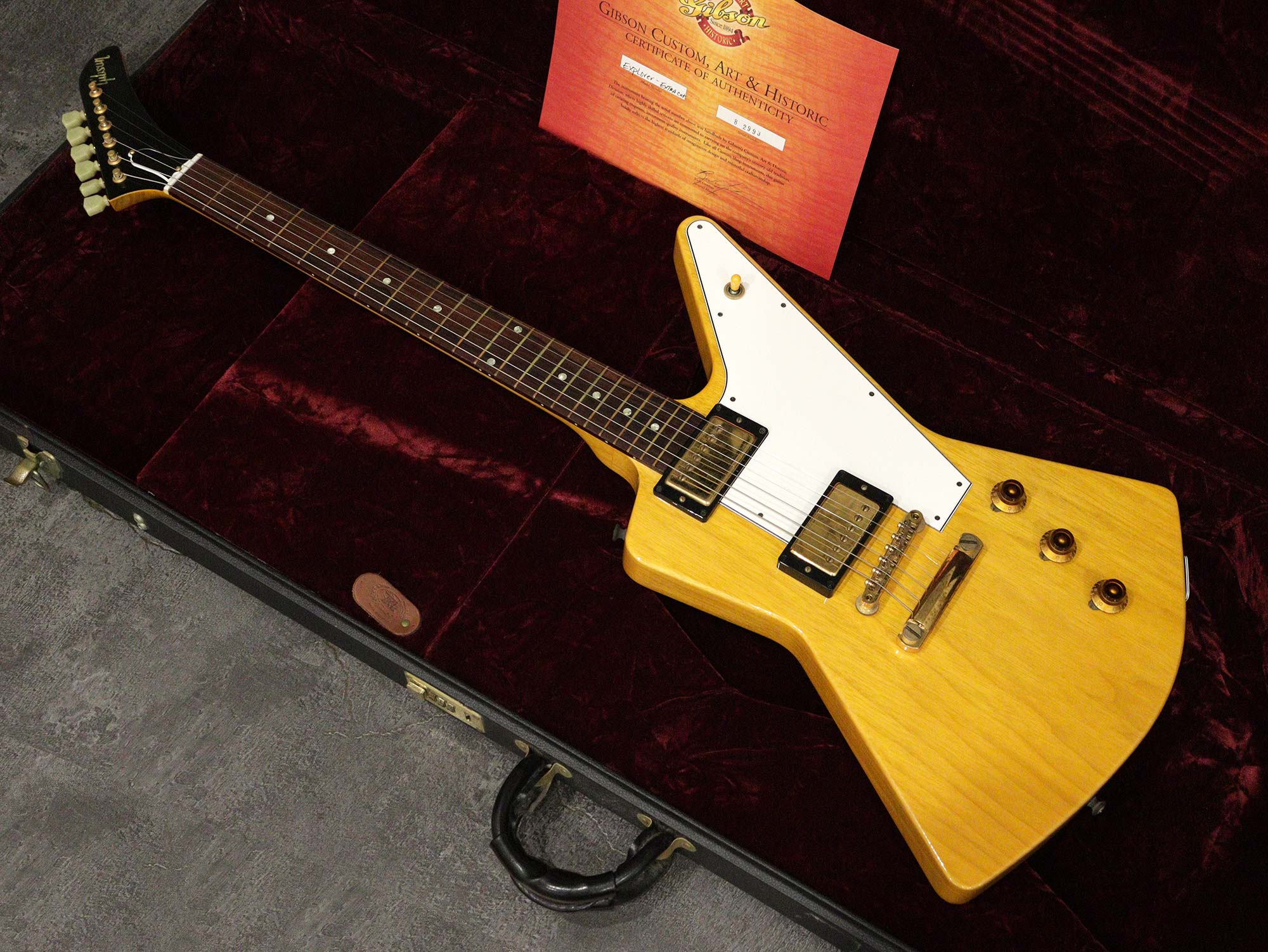 Gibson Custom Shop 1958 Explorer Korina Extra Cut 2002